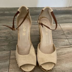 Aldo Studded Wedges. Women’s Size 7.5. Barely worn. Great Shape.